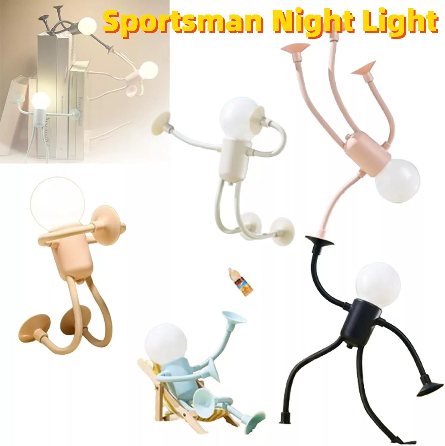 Mr.LightBulbMan Flexible Suction Cup Light Toy